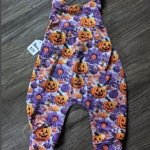Halloween Pumpkin Baby Romper3/6 M